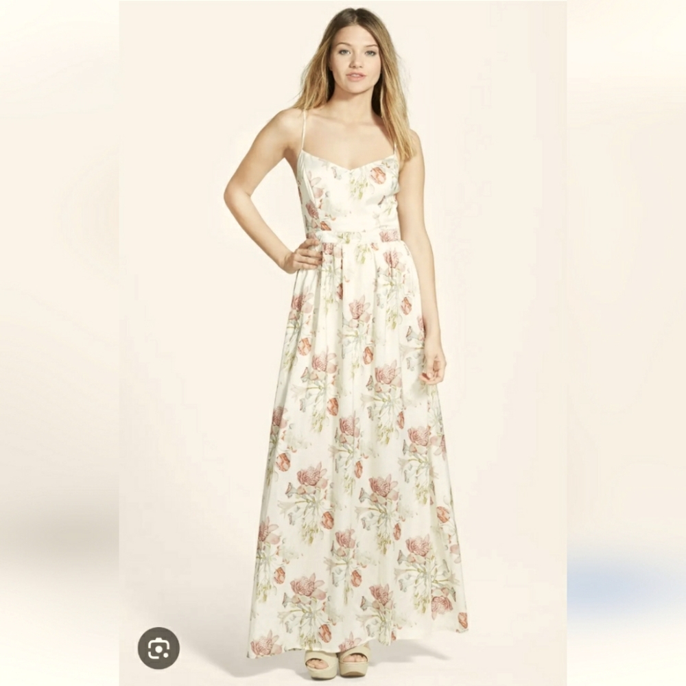 Filtre Spaghetti Strap Floral Maxi Dress Floral Maxi Dress Small